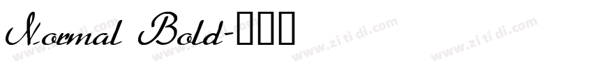 Normal Bold字体转换